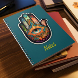 Hamsa Hand Spiral Notebook Notizblock
