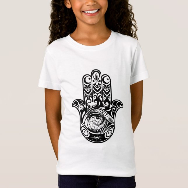 Hamsa Hand Zendoodle T-Shirt (Vorderseite)
