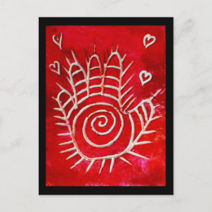 Hamsa / HeilHand / Hand des Fatimas Postkarte