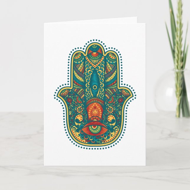 Hamsa Karte (Vorderseite)