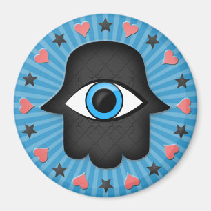 Hamsa khamsa Auge in der Hand der Göttin Magnet