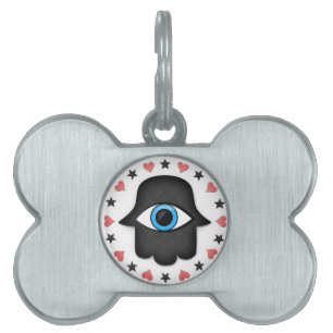 Hamsa khamsa Auge in Hand der Göttin Tiermarke