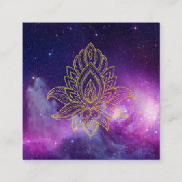 *~* Hamsa kosmische Galaxie-heiliger Nebelfleck Quadratische Visitenkarte