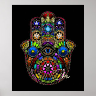 Hamsa Poster Black
