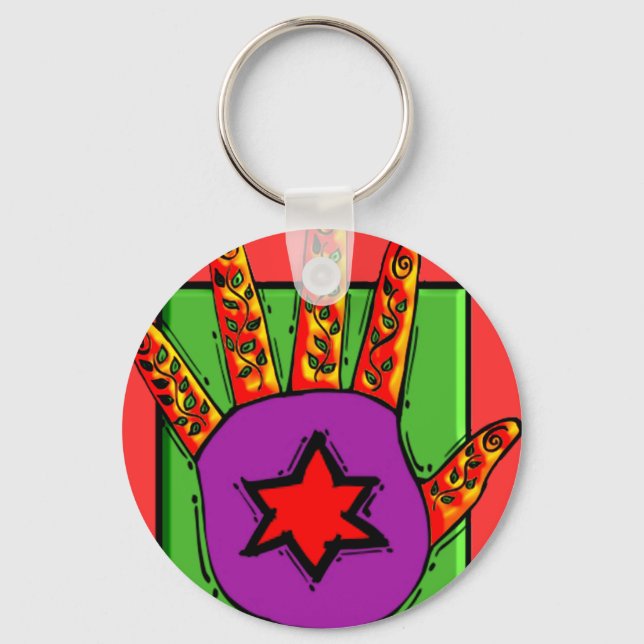 Hamsa Schlüsselanhänger (Vorderseite)