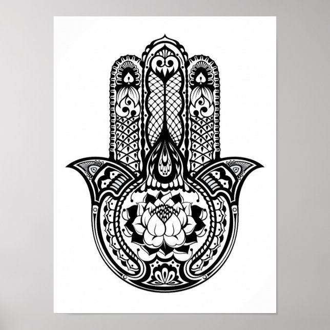 Hamsa-Symbol 2 Inspiriert Poster (Vorne)