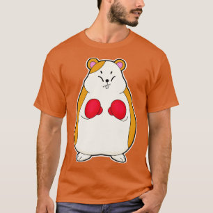 Hamster als Boxer mit Boxhandschuhen T-Shirt