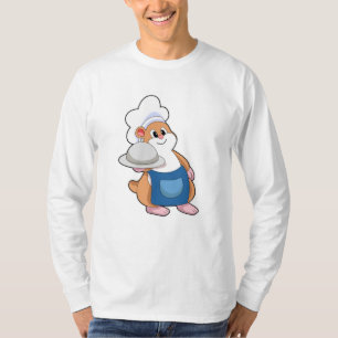 Hamster als Koch mit Platter T-Shirt