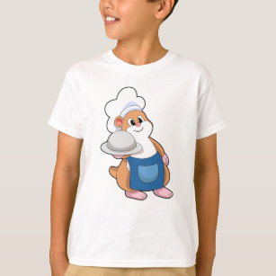 Hamster als Koch mit Platter T-Shirt
