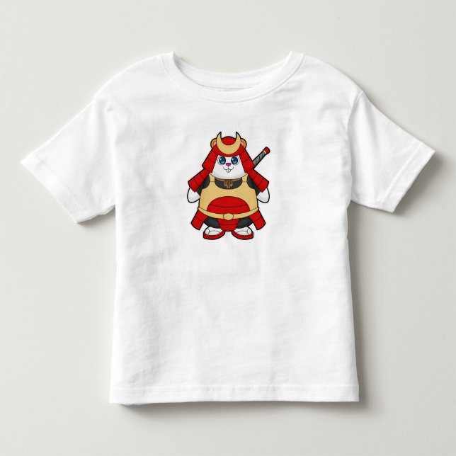 Hamster als Krieger mit Rüstung Kleinkind T-shirt (Vorderseite)