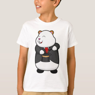 Hamster als Magier mit Zauberstab & Hut T-Shirt