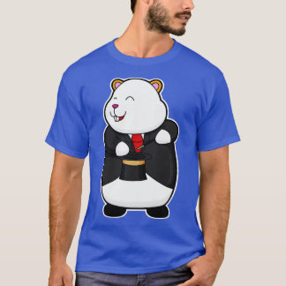 Hamster als Magier mit Zauberstab-Hut T-Shirt