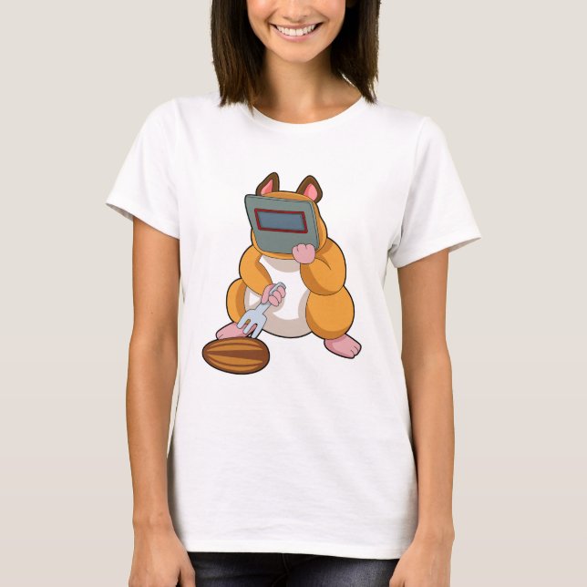 Hamster als Welder.PNG T-Shirt (Vorderseite)