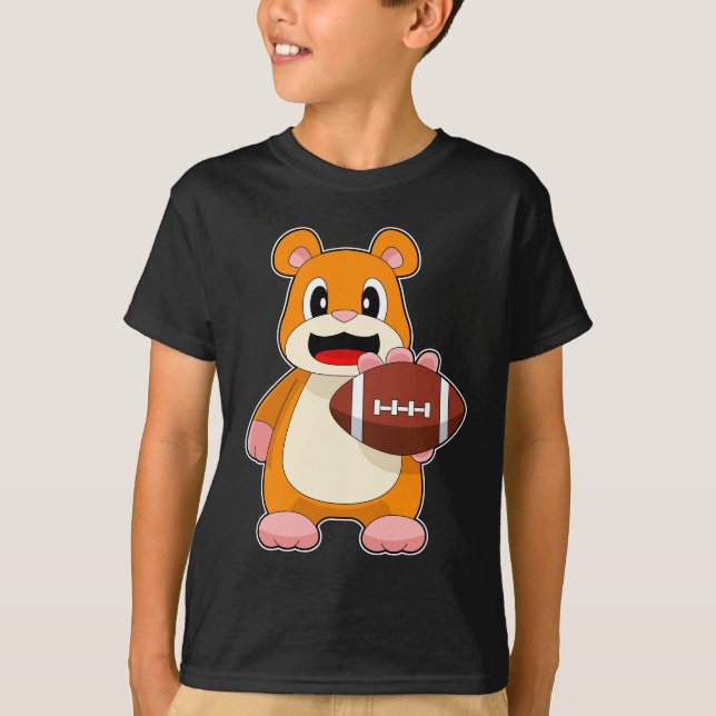 Hamster American Football Sports T-Shirt (Vorderseite)