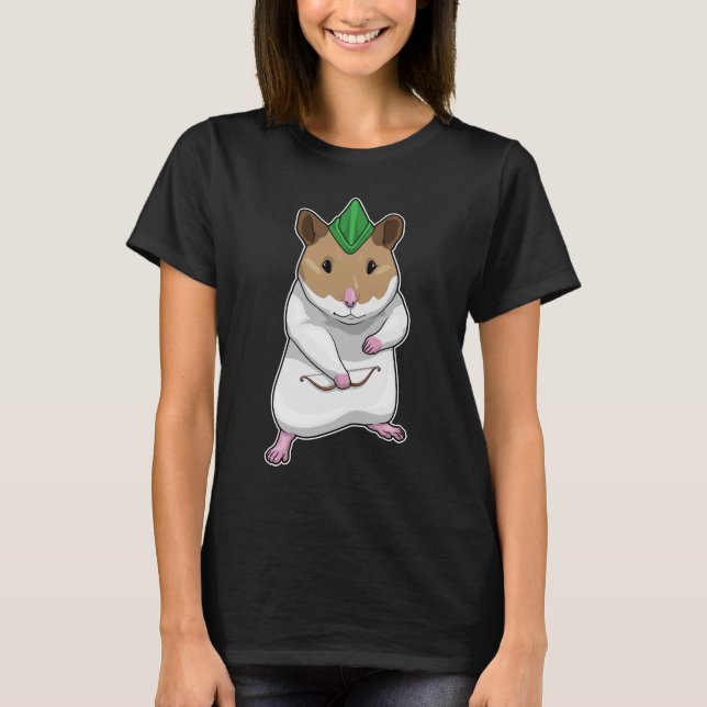 Hamster Archer Bow T-Shirt (Vorderseite)