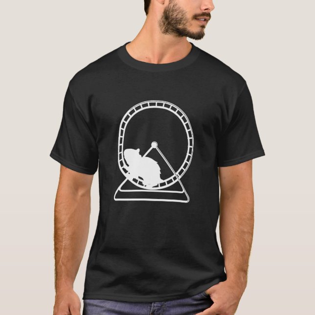 Hamster auf einem Rad T-Shirt (Vorderseite)