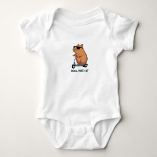 Hamster auf Roller Baby Strampler