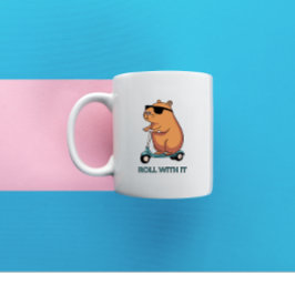 Hamster auf Roller Kaffeetasse