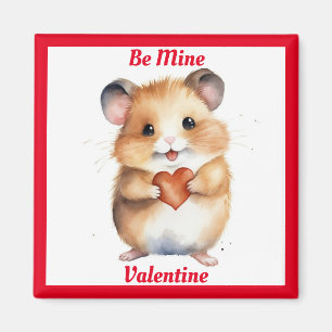 Hamster avec le coeur Saint Valentin Magnet