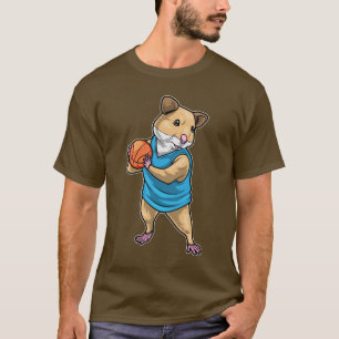 Hamster Basketballspieler Basketball T-Shirt