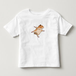 Hamster bei Yoga Stretching Legs Kleinkind T-shirt