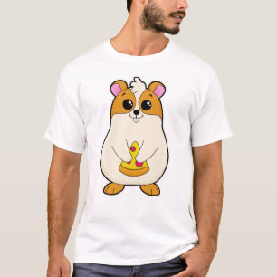Hamster beim Essen von Pizza T-Shirt