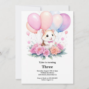 Hamster Birthday Einladung