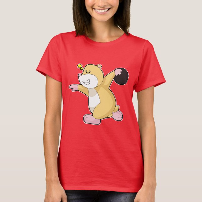 Hamster Bowling Bowling T-Shirt (Vorderseite)