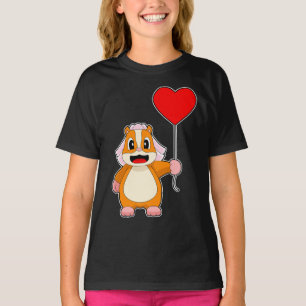 Hamster Braut Herz Hochzeit T-Shirt