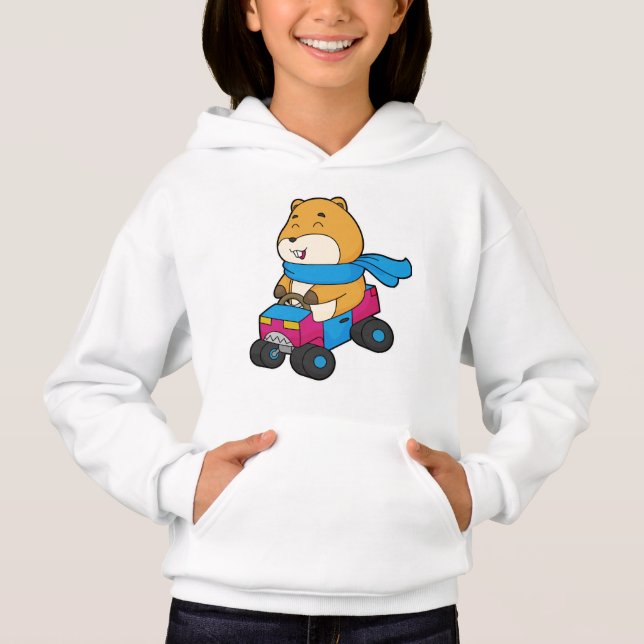 Hamster Car Hoodie (Vorderseite)