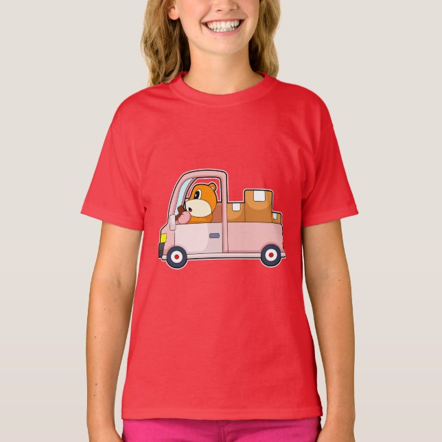 Hamster Car T-Shirt (Vorderseite)