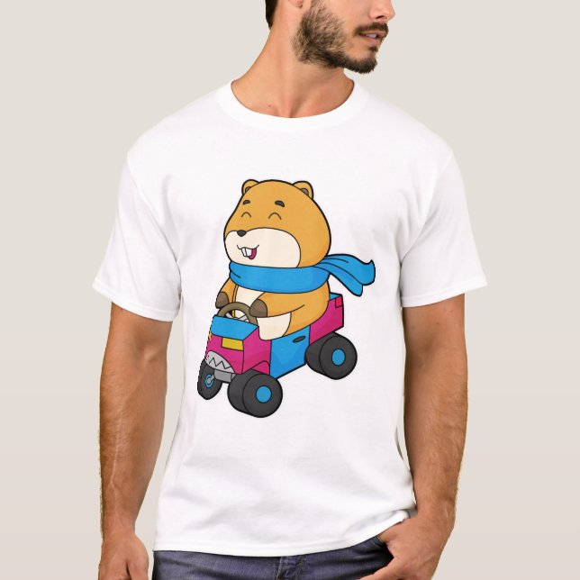 Hamster Car T-Shirt (Vorderseite)
