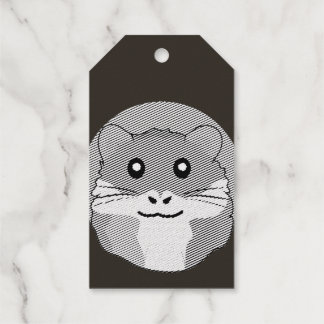 Hamster 🐹 das unartige Tier mit gestreiftem Schal Geschenkanhänger
