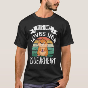 Hamster Dieses Mädchen liebt ihren Squeakheart Ret T-Shirt