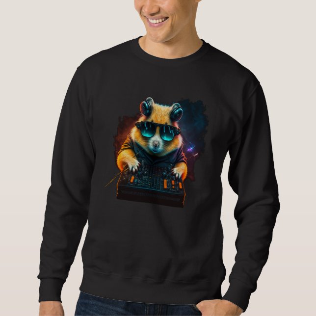 Hamster DJ  5 Sweatshirt (Vorderseite)
