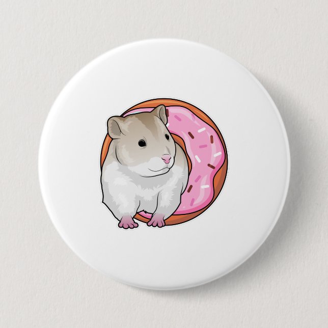 Hamster Donut Button (Vorderseite)