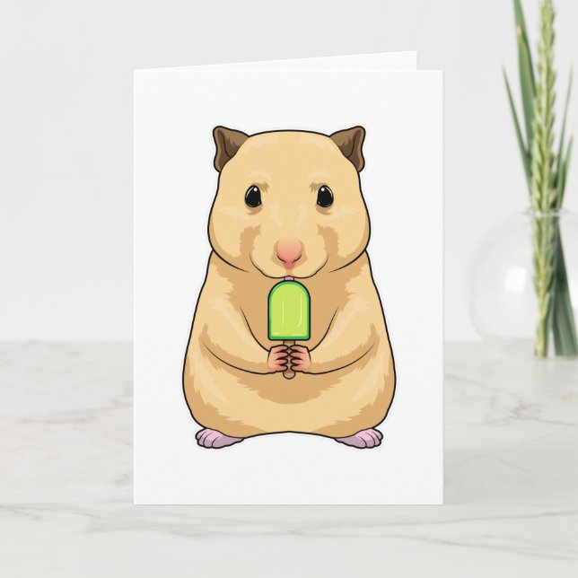 Hamster-Eis Karte (Vorderseite)