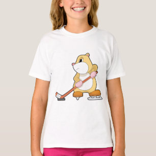 Hamster Eishockey Eishockey-Eishockeystick T-Shirt