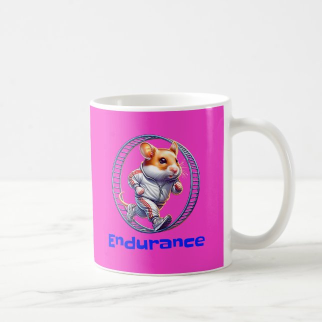 Hamster Endurance Running Shirt Hamster laufen Kaffeetasse (Rechts)