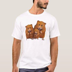 Hamster-Familie von drei: Niedlich: Farbbleistift T-Shirt