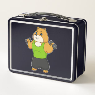 Hamster Fitness Dumbbell Metall Brotdose