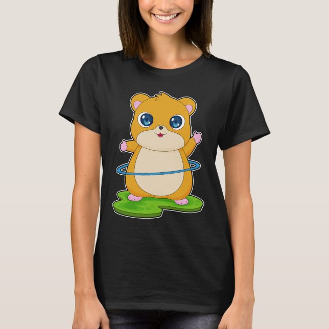 Hamster Fitness Gymnastik Sport T-Shirt (Vorderseite)