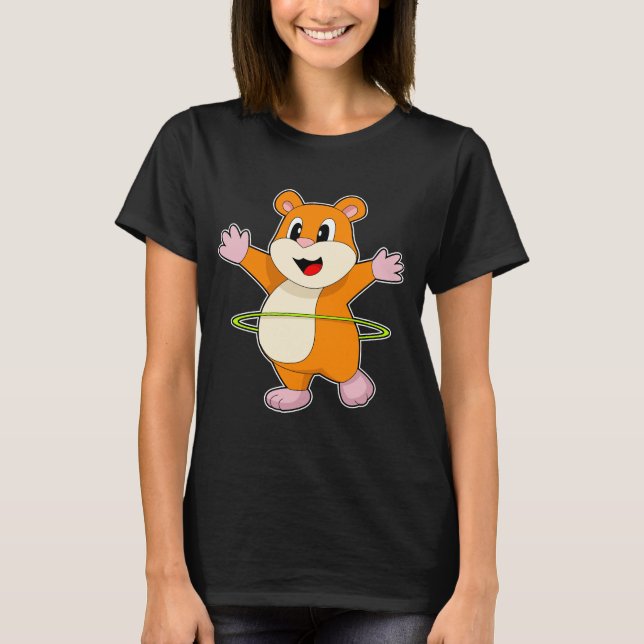 Hamster Fitness Gymnastik T-Shirt (Vorderseite)