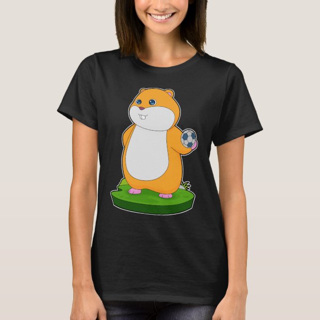 Hamster Handball Spieler Handball T-Shirt (Vorderseite)