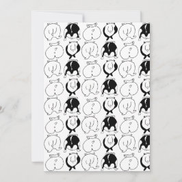 Hamster Hintern Pattern Feiertagskarte