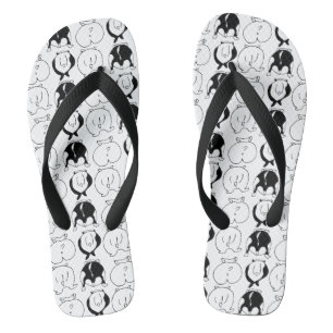 Hamster Hintern Pattern Flip Flops