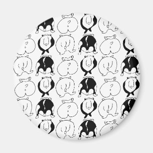 Hamster Hintern Pattern Magnet