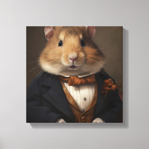 Hamster im Anzug Tierart Tier in einem Anzug Leinwanddruck