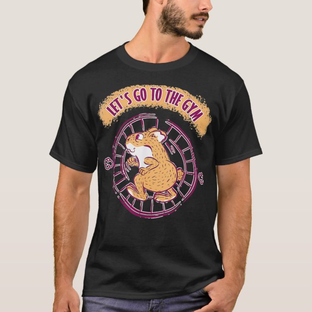 Hamster im Rad gehen zum Gymnastik T-Shirt (Vorderseite)