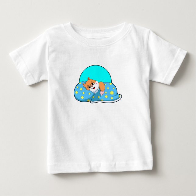 Hamster im Schlaf mit Blanket.PNG Baby T-shirt (Vorderseite)